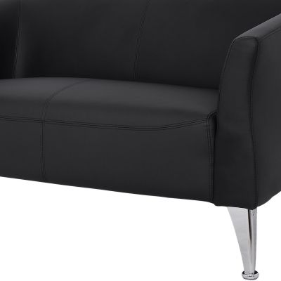 Sofa 2 seater Kiana HM3122.21 Black PU 130x75x71 cm