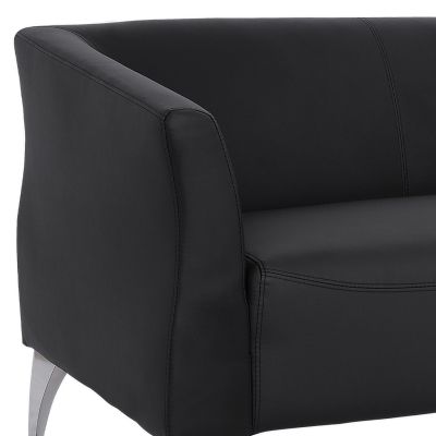 Sofa 2 seater Kiana HM3122.21 Black PU 130x75x71 cm