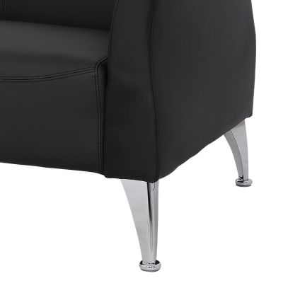 Sofa 2 seater Kiana HM3122.21 Black PU 130x75x71 cm