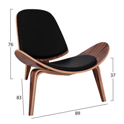 Фотьойл Superior Plus HM1128.01 Cherry red цвят с черна възглавница PU 89x83x76 cm