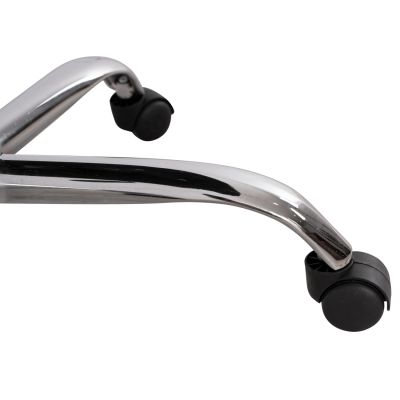 Office chair HM1113 with black PU and chromed base 62x62x104 cm.