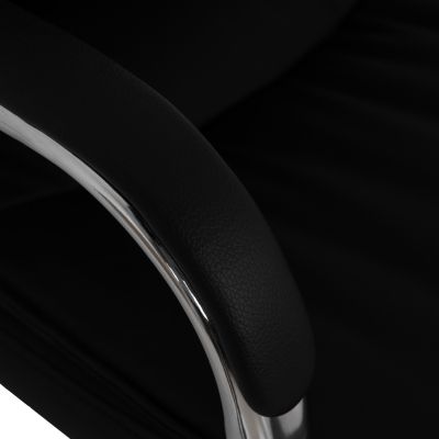 Manager's office chair HM1044.11 black with chromed base 55,5x65x111  cm.