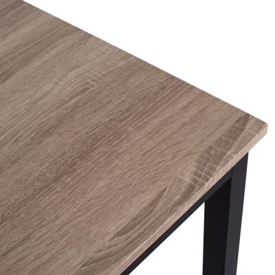 Трапезна маса PANYA HM8332, 110x70x76, sonoma, черни крака