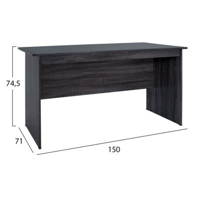 Office set 2pieces Office & Cabinet Grey color HM10337.01