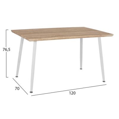 Комплект трапезна маса 5 части HM10349.02 Маса 120x70x76,5 см и столове Twist