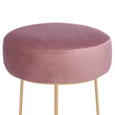 Stool Karlo HM8411.02 Rotten apple with gold Base ''36x38  cm