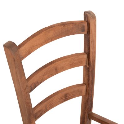 CHAIR PAROS HM5585.01 BEECH WOOD IMPREGNATED IN WALNUT COLOR 40x41x87Hcm.FRAME ONLY