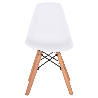 Chair Twist Kid HM8453.01 with wooden legs and seat PP white 31x34x55.5H