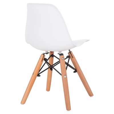 Chair Twist Kid HM8453.01 with wooden legs and seat PP white 31x34x55.5H