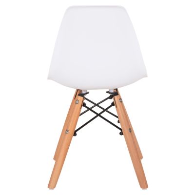 Chair Twist Kid HM8453.01 with wooden legs and seat PP white 31x34x55.5H