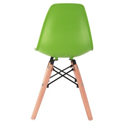 Стол Twist Kid HM8453.03 с дървени крака и зелена седалка 30,5x33x59 см