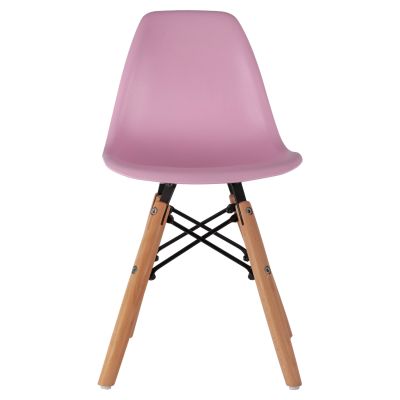Стол Twist Kid HM8453.05 с дървени крака и седалка Pink PP 30,5x33x59 cm