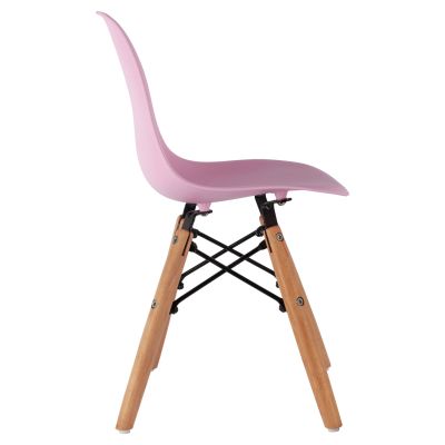 Стол Twist Kid HM8453.05 с дървени крака и седалка Pink PP 30,5x33x59 cm