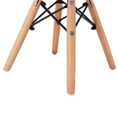 Стол Twist Kid HM8453.05 с дървени крака и седалка Pink PP 30,5x33x59 cm