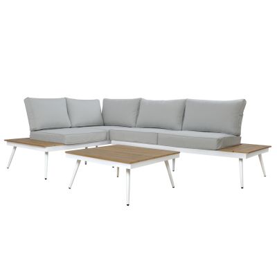 Corner Sofa Aluminum with Table for outdoor spaces HM5126.11