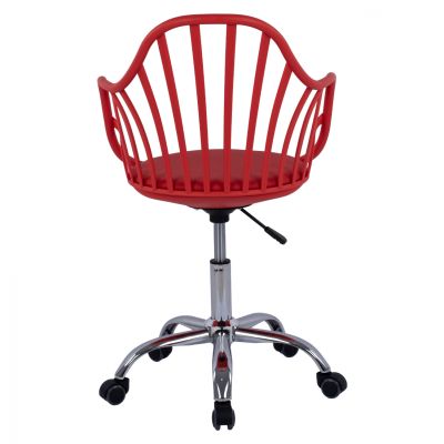 Office Chair Becky HM8457.04 Red Color 57x57x96 cm