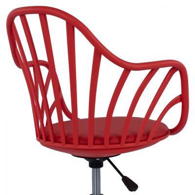 Office Chair Becky HM8457.04 Red Color 57x57x96 cm