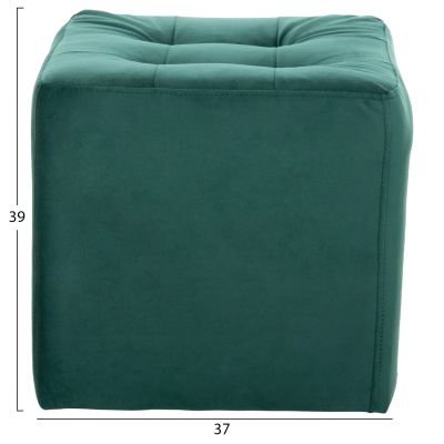 STOOL PUNK HM264.13 CYPRESS GREEN VELVET 37Χ37Χ39Hcm.