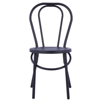 Aluminum chair Vienna Type Black Rusty HM5557.01 42x52x88,5 cm.