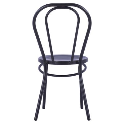 Aluminum chair Vienna Type Black Rusty HM5557.01 42x52x88,5 cm.