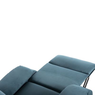 ARMCHAIR RELAX YASUMU HM9783.06 PETROL BLUE VELVET 80x93x100Hcm.