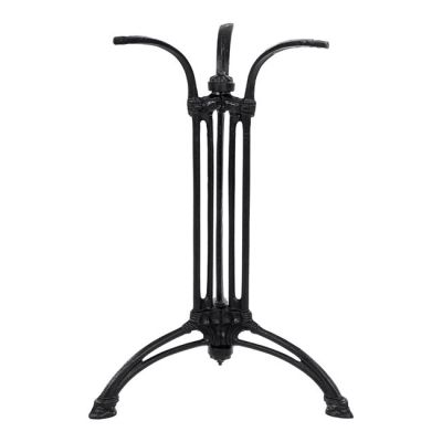 Base from cast iron HM445 3legs in black color 50x50x71