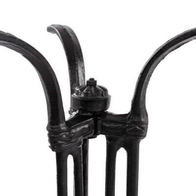 Base from cast iron HM445 3legs in black color 50x50x71