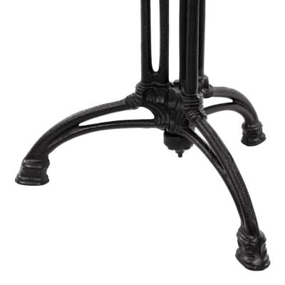 Base Bar from cast iron HM446 3legs in black color 50x50x105
