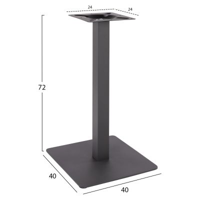 Base Metallic Grey 40x40x72 HM414.20