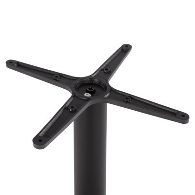 Base metallic Black matte 45x45x72 with adjuster HM438