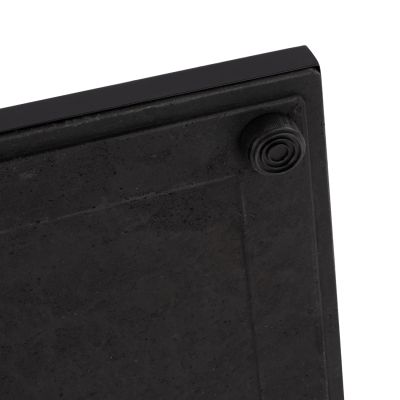 Base metallic Black matte 45x45x72 with adjuster HM438