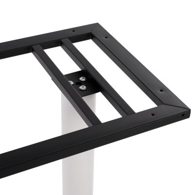 Base Metallic Double White Matte 80x40x72 with adjusters HM435.12