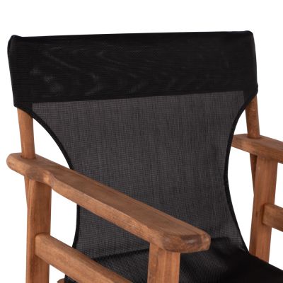 Бар стол Director's Орех с възглавница pvc черен HM10374.05