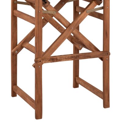 Бар стол Director's Орех с възглавница pvc черен HM10374.05