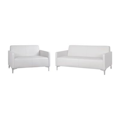 Set 2 pieces Sofa 3 & 2 seater Nellie HM11274.02 White color