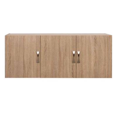 Лофт гардероб 3 врати Карли в цвят Сонама 150x55x60 HM385.02