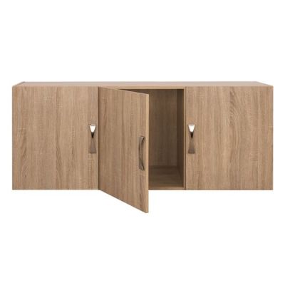 Лофт гардероб 3 врати Карли в цвят Сонама 150x55x60 HM385.02