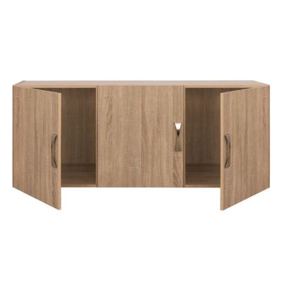 Лофт гардероб 3 врати Карли в цвят Сонама 150x55x60 HM385.02