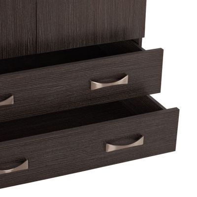 Гардероб 3 врати 150x55x180см с 2 чекмеджета HM384.01 Zebrano