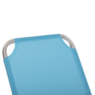 Professional Sunbed Aluminum HM5071.08 Light Blue 60x195x30 cm