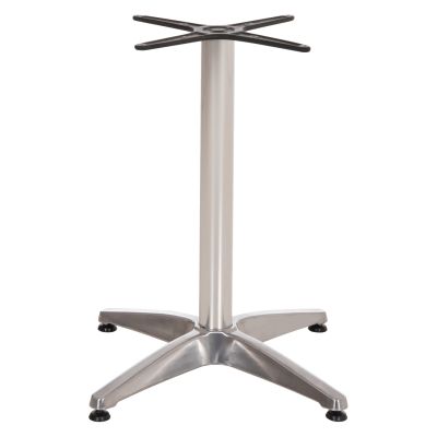 Алуминиева основа 4 крака 65x65x70cm с кръст 48x48cm HM448.01 Хромиран