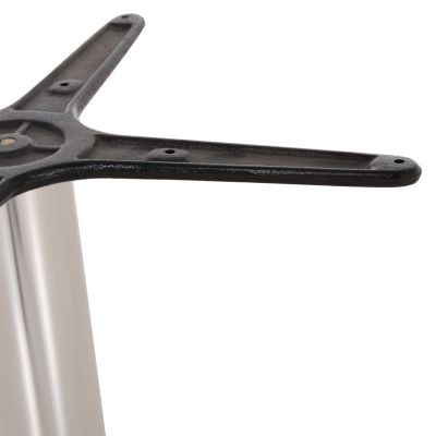 Алуминиева основа 4 крака 65x65x70cm с кръст 48x48cm HM448.01 Хромиран