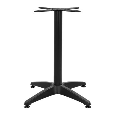 Aluminum Base 4legs 65x65x70cm with cross 48x48cm HM448.03 Black