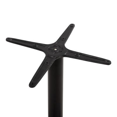 Aluminum Base 4legs 65x65x70cm with cross 48x48cm HM448.03 Black