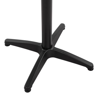 Aluminum Base 4legs 65x65x70cm with cross 48x48cm HM448.03 Black
