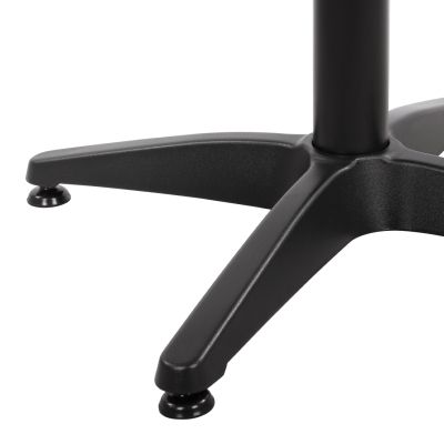 Aluminum Base 4legs 65x65x70cm with cross 48x48cm HM448.03 Black