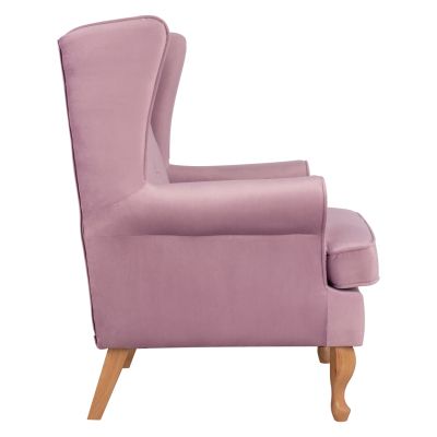 Armchair Lilac color velvet Brandon 81x83x101cm HM3073.12