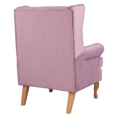 Armchair Lilac color velvet Brandon 81x83x101cm HM3073.12