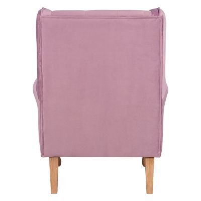 Armchair Lilac color velvet Brandon 81x83x101cm HM3073.12