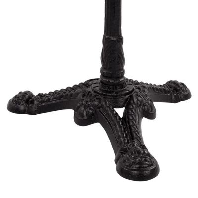 Table with base from cast iron HM5608 with marble Round Φ60Χ71cm